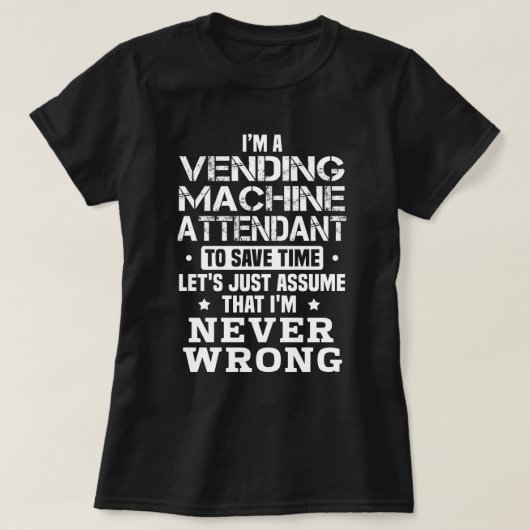 T-shirt Agent de vente automatique (Design devant)