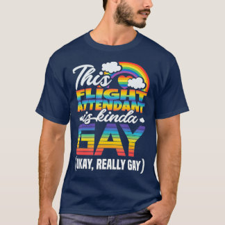 T-shirt Agent de vol Gay