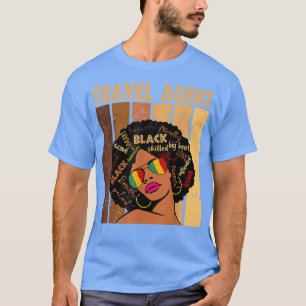 T-shirt Agent de voyage Afro Africaine Américaine Femmes N
