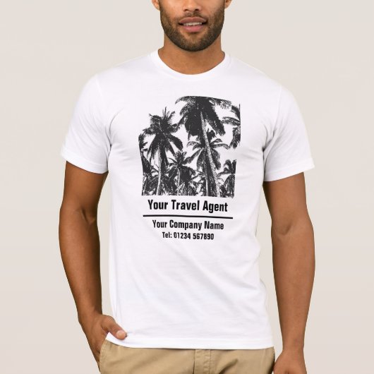 T-shirt Agent de voyage ou consultant en voyages, société  (Devant)