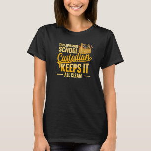 T-shirt Agent d'entretien scolaire pour un concierge scola