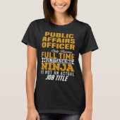 T-shirt Agent des affaires publiques (Devant)