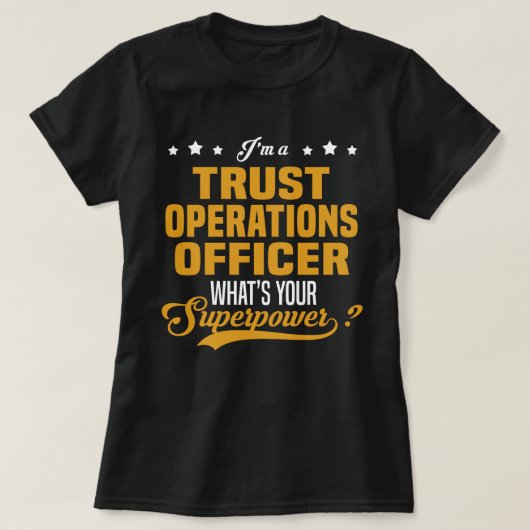T-shirt Agent des opérations fiduciaires (Design devant)
