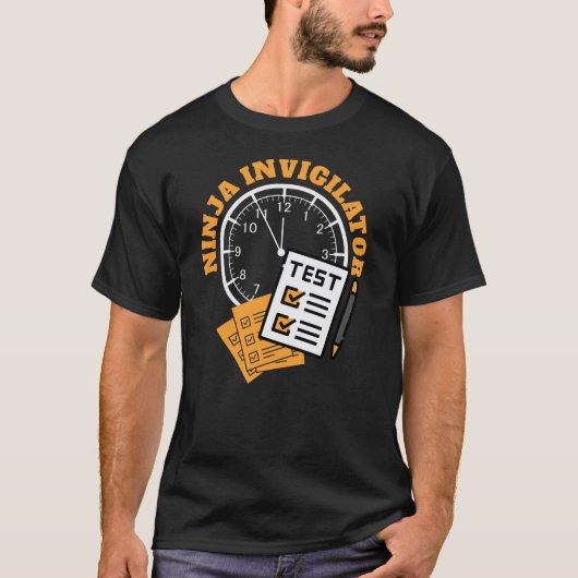 T-shirt Agent d'examen NINJA INVIGILATOR (Devant)