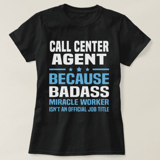 T-shirt Agent du centre d'appels (Design devant)