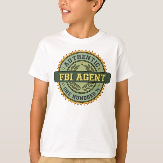 T-shirt Agent du FBI authentique (Devant)