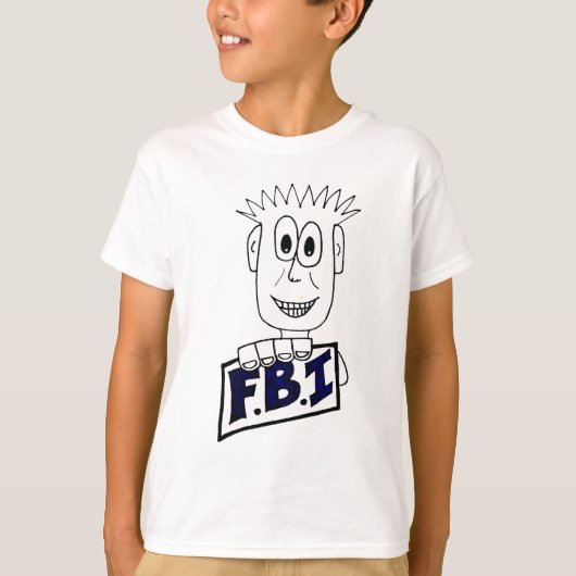 T-shirt Agent du FBI de bande dessinée (Devant)