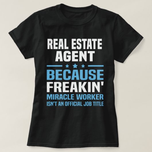 T-shirt Agent immobilier (Design devant)