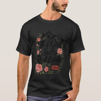 T-shirt Agent Immobilier Cette Fille Vend des Biens Immobi