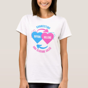 T-shirt AGENT IMMOBILIER Connecter acheteurs vendeurs immo