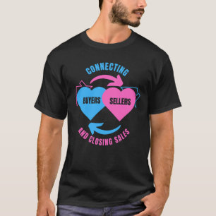 T-shirt AGENT IMMOBILIER Connecter acheteurs vendeurs immo