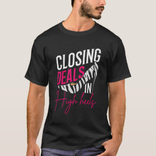 T-shirt Agent Immobilier Fermeture Offres Drôle Cadeau
