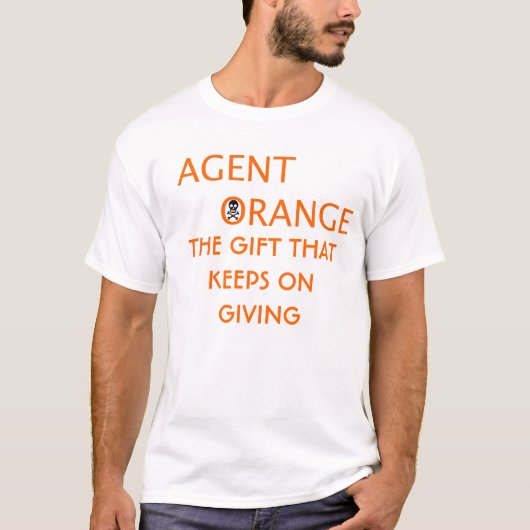 T-shirt agent orange LE CADEAU THATKEEPS SUR DONNER (Devant)