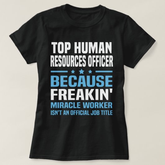T-shirt Agent principal des ressources humaines (Design devant)