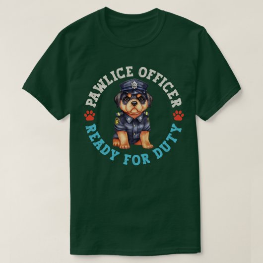 T-shirt Agent Rottie Pawlice (Design devant)