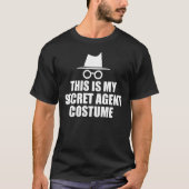 T-shirt Agent Secret Design Inspecteur Spy Costume Spy Spy (Devant)