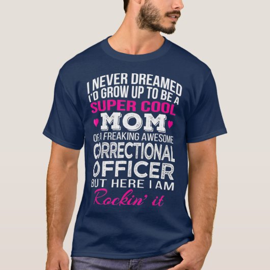 T-shirt Agents Correctionnels Maman T Funny Cadeau (Devant)