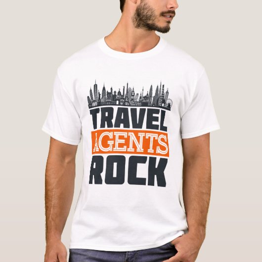 T-shirt Agents de voyage Planification des vacances (Devant)