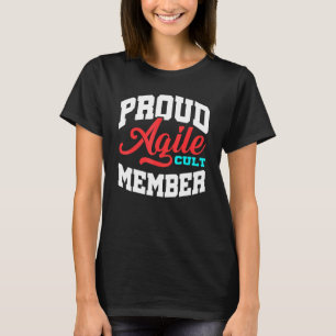 T-shirt Agile Cult Member Scrum Gestion de projet Pm Coac