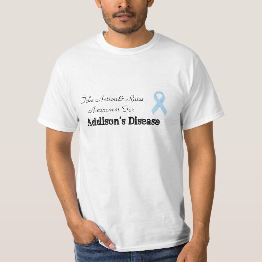 T-shirt Agir La Chemise de la maladie d'Addison (Devant)