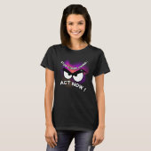 T-shirt : Agir maintenant (noir) (Devant entier)