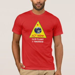 T-shirt AGIR MAINTENANT & Sauvons la planète Rébellion cli