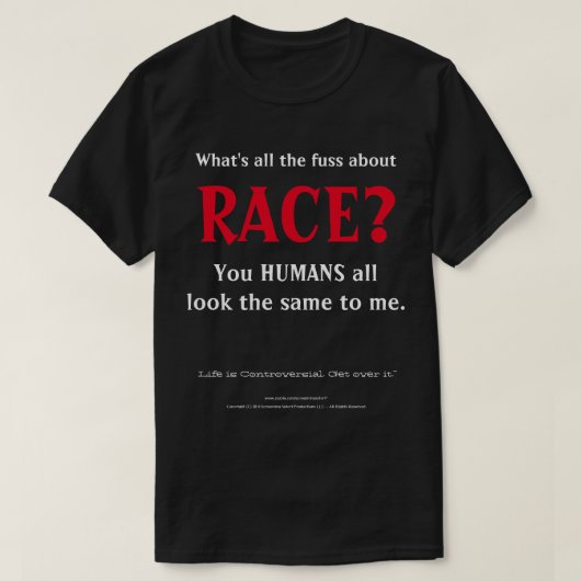 T-shirt Agitation au sujet de course (Design devant)