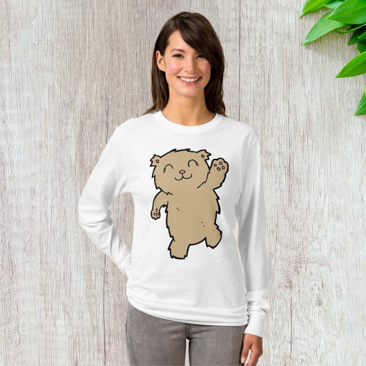 T-shirt Agiter Adorable Ours Souriant