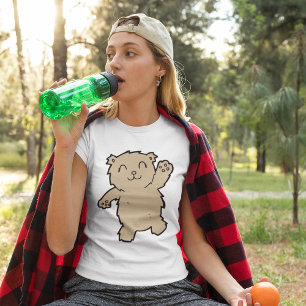 T-shirt Agiter Adorable Ours Souriant