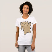 T-shirt Agiter Adorable Ours Souriant (Devant entier)
