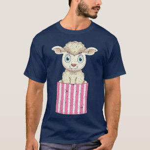 T-shirt Agneau Fermier Amoureux des animaux Cute Pocket Sh