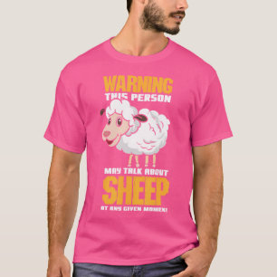 T-shirt Agneau mignon Avertissement Cette Personne Peut Pa