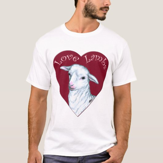 T-shirt Agneaux d'amour (Devant)