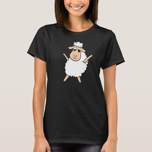 T-shirt Agneaux Mignons Facilement Distraits Par Agneaux D (Devant)