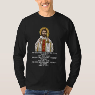 T-shirt Agnus Dei Sanctus Traditionnel Messe Latine Cathol