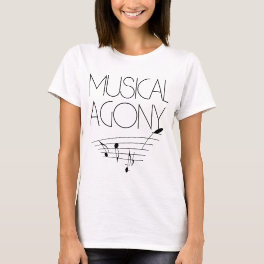 T-shirt Agonie musicale (Devant)