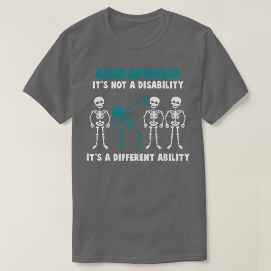 T-shirt Agoraphobie Sensibilisation Ce N'Est Pas Un Handic (Design devant)