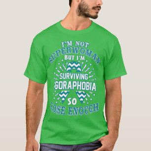 T-shirt Agoraphobie Sensibilisation Je Ne Suis Pas Superfe