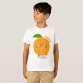 T-shirt Agréable agrumes d'orange (Devant entier)