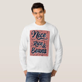 T-shirt agréable comme des haricots de riz (Devant entier)