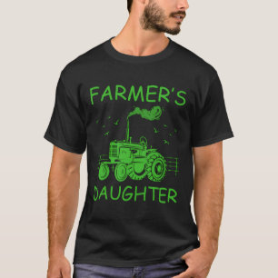 T-shirt Agriculteur agricole Fille Tracteur Agriculteur Fi