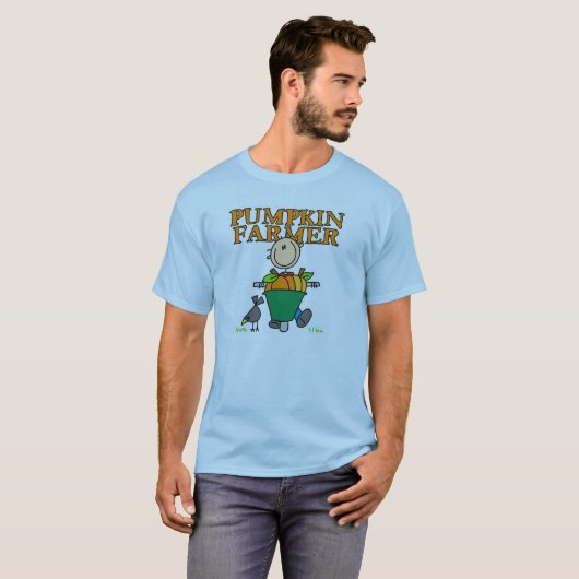 T-shirt Agriculteur citrouille (Devant entier)