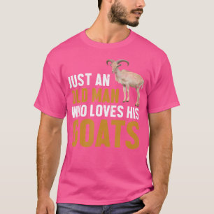 T-shirt Agriculteur De Chèvres Juste Un Vieux Homme Qui Ai
