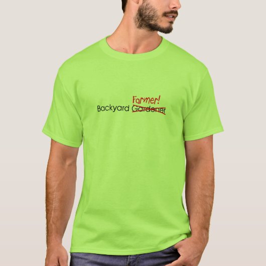 T-shirt Agriculteur de jardin (Devant)
