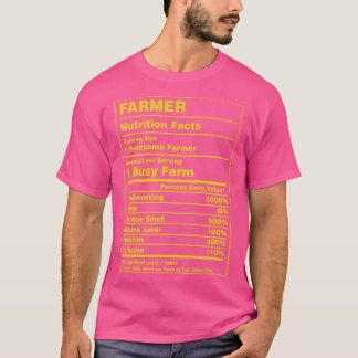 T-shirt Agriculteur de la valeur nutritive