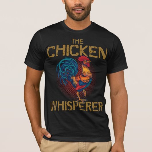 T-shirt Agriculteur de Whisperer de poulet (Devant)