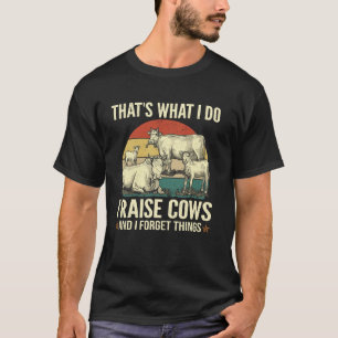T-shirt Agriculteur drôle élevant des vaches à viande oubl
