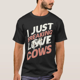 T-shirt Agriculteur Élevage Vache Mignon Amoureux Drôle Va