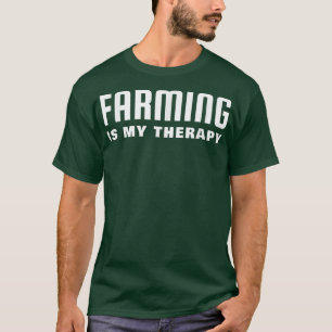 T-shirt Agriculteur, l'agriculture est ma thérapie 