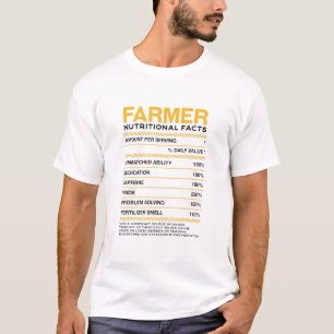 T-shirt Agriculteur Valeur nutritive Agriculture Humour ag